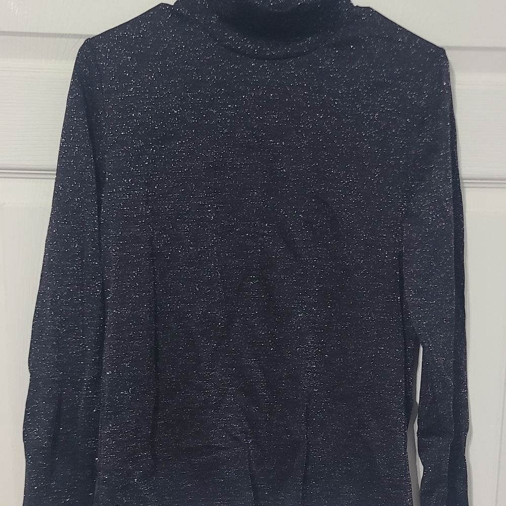 David Brooks Women's Black Shirt With Sparkle Size Medium